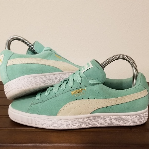 puma suede classic mint